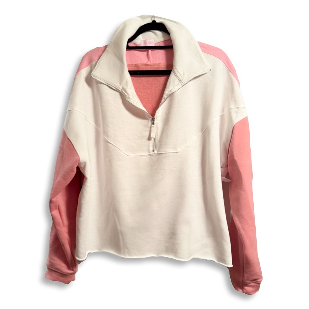NWT Pink Lily Color Block Pullover